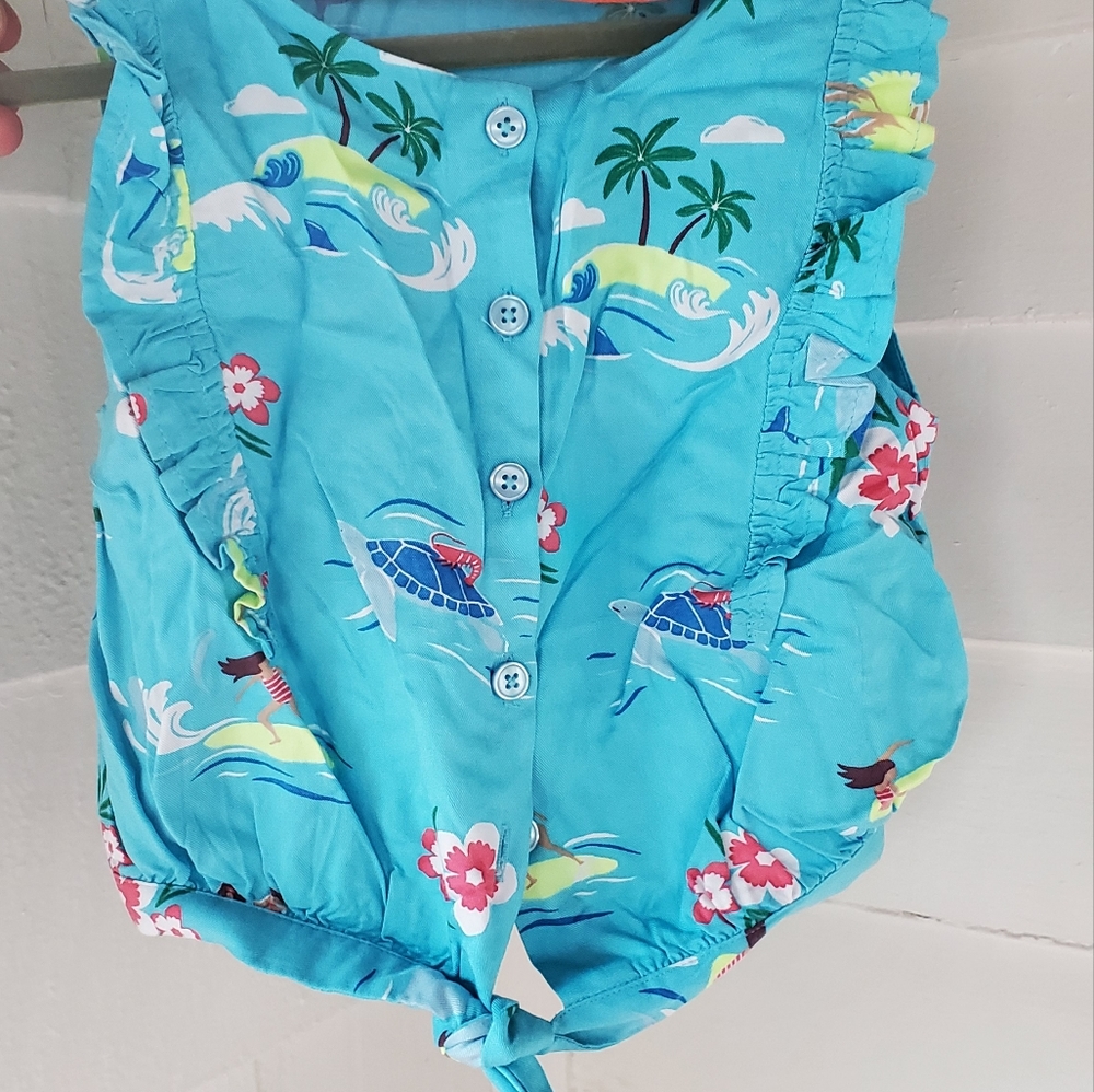 NWOT Adorable Mini Boden Light Blue Spring/ Summer top